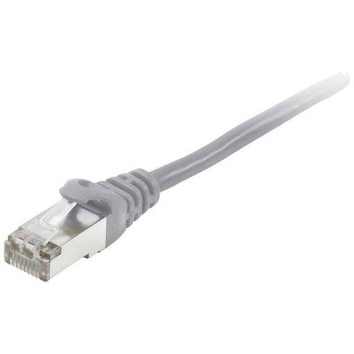 Equip 605503 RJ45 síťové kabely, propojovací kabely CAT 6 S/FTP 0.25 m šedá pozlacené kontakty 1 ks