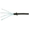 LogiLink CQ9073S RJ45 síťové kabely, propojovací kabely CAT 6A U/FTP 5.00 m černá extrémně tenký , samozhášecí, flexibilní provedení, fóliové stínění, bez