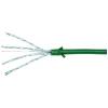 LogiLink CQ9075S RJ45 síťové kabely, propojovací kabely CAT 6A U/FTP 5.00 m zelená extrémně tenký , samozhášecí, flexibilní provedení, fóliové stínění, bez