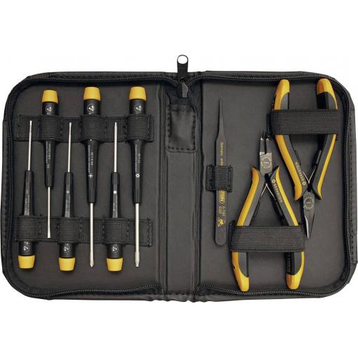 BERNSTEIN Tools for Electronics SERVICE-SET CARAT 2250 sada nářadí ESD v tašce 9dílná