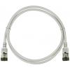 LogiLink CQ9042S RJ45 síťové kabely, propojovací kabely CAT 6A U/FTP 1.50 m šedá extrémně tenký , samozhášecí, flexibilní provedení, fóliové stínění, bez