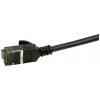 LogiLink CQ9043S RJ45 síťové kabely, propojovací kabely CAT 6A U/FTP 1.50 m černá extrémně tenký , samozhášecí, flexibilní provedení, fóliové stínění, bez