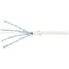 LogiLink CQ9051S RJ45 síťové kabely, propojovací kabely CAT 6A U/FTP 2.00 m bílá extrémně tenký , samozhášecí, flexibilní provedení, fóliové stínění, bez