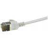LogiLink CQ9052S RJ45 síťové kabely, propojovací kabely CAT 6A U/FTP 2.00 m šedá extrémně tenký , samozhášecí, flexibilní provedení, fóliové stínění, bez