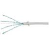 LogiLink CQ9022S RJ45 síťové kabely, propojovací kabely CAT 6A U/FTP 0.50 m šedá extrémně tenký , samozhášecí, flexibilní provedení, fóliové stínění, bez