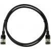 LogiLink CQ9013S RJ45 síťové kabely, propojovací kabely CAT 6A U/FTP 0.30 m černá extrémně tenký , samozhášecí, flexibilní provedení, fóliové stínění, bez