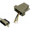BKL Electronic 10121121 adaptér D-SUB zástrčka 15pólová - RJ45 zásuvka 1 ks Single