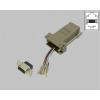 BKL Electronic 10121100 adaptér D-SUB zásuvka 9pólová - RJ12 zásuvka 1 ks Single