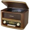 soundmaster NR961 NR961 stolní rádio, DAB+, FM, AUX, USB, CD, Bluetooth, vč. dálkového ovládání, hnědá