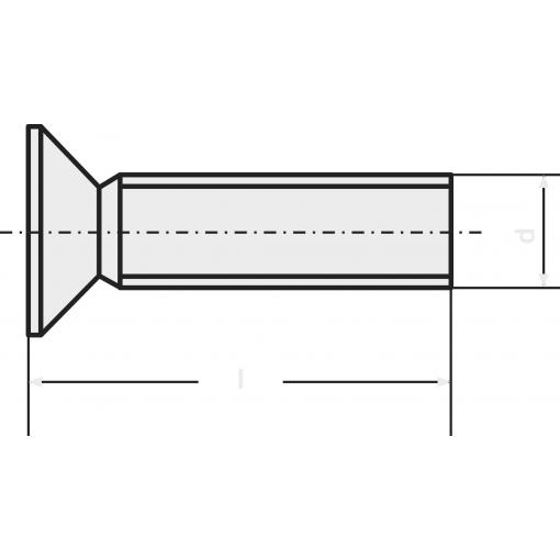 TOOLCRAFT M3*6 D965-4.8-A2K 194780 zápustný šroub M3 6 mm příruba DIN 965 ocel pozinkované 100 ks