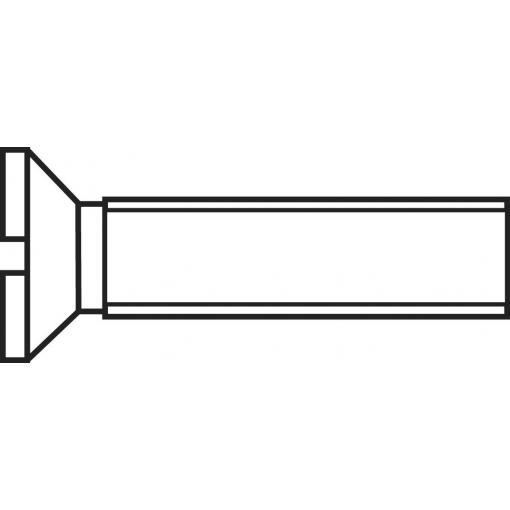 TOOLCRAFT SENKSCHRAUBE 963-4.8 ZN 2X 16 963-4.8 ZN 2 X 16 zápustný šroub M2 16 mm příruba DIN 963 ocel pozinkované 100 ks