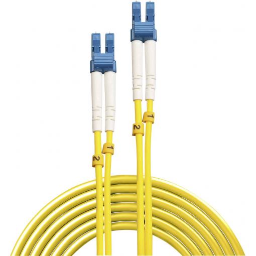 LINDY 47455 optické vlákno optické vlákno kabel 15.00 m žlutá [1x zástrčka LC - 1x zástrčka LC] 9/125 µ Singlemode OS2