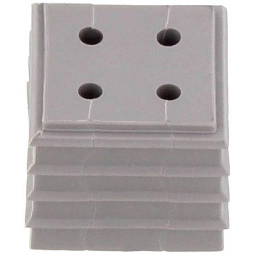 CONTA-CLIP KDS-DE 4X2-3 GR termoplastický elastomer , šedá, 10 ks