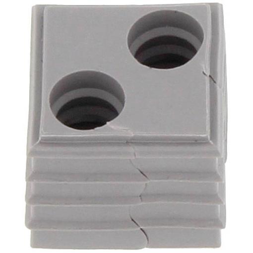 CONTA-CLIP KDS-DE 2X8 GR termoplastický elastomer , šedá, 10 ks