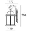 Deko Light Saiph 341244 nástěnné světlo E27 černá, průsvitná