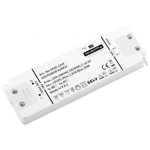 Dehner Elektronik SS 20-12VF napájecí zdroj pro LED konstantní napětí 20 W 1.67 A 12 V/DC schválení nábytku , ochrana proti přepětí , přepětí 1 ks