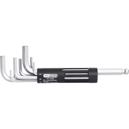 KS Tools Winkelschraubendrehersatz 2-10mm Kugelkopf im Halter sada klíčů 2 8dílná