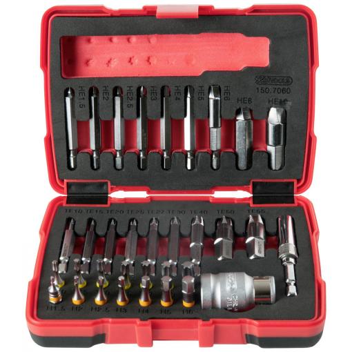 KS Tools 150.7060 sada šroubováků, 1/4 (6,3 mm), 34dílná, NEW-46647