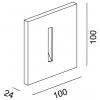 Deko Light Abdeckung weiß linear für Light Base II COB Outdoor 930421 kryt bílá