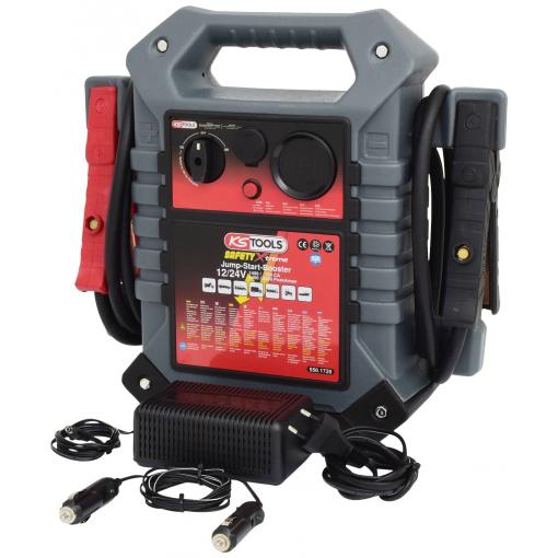 KS Tools systém pro rychlé startování auta 550.1720, 550.1720, max. startovací proud 1400 A, max. startovací proud Pomocný stratovací proud (24 V)=2200 A
