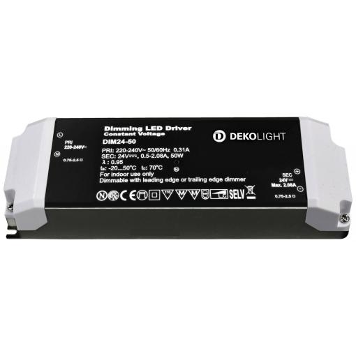Deko Light BASIC, DIM, CV, 24V 12-50W LED driver konstantní napětí 50 W 500 - 2080 mA 24 V 1 ks