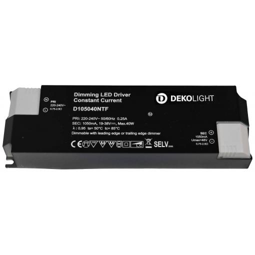 Deko Light BASIC, DIM, CC, D105040NTF/40W LED driver konstantní proud 40 W 1050 mA 19 - 38 V 1 ks