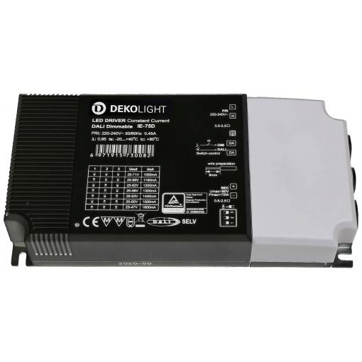 Deko Light BASIC, DIM, Multi CC, IE-75D LED driver konstantní proud 75 W 1050 - 1600 mA 26 - 70 V stmívatelný, Dali , nastavitelný 1 ks