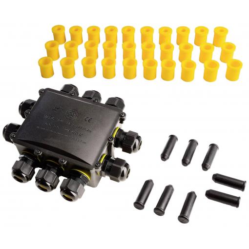 Deko Light 930574 10cestný rozdělovač 450 V černá