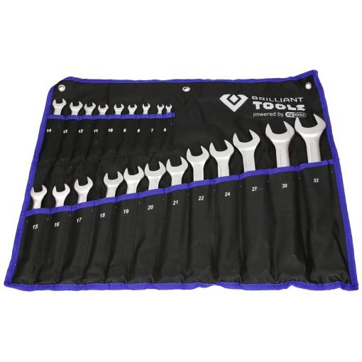 Brilliant Tools BT011021 BT011021 sada očkoplochých klíčů 21dílná Délka klíče (cm) (jen pro nadpis) 8 - 53 mm