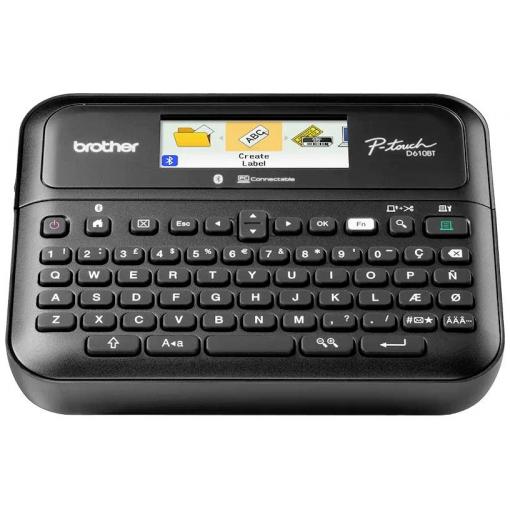 Brother P-touch D610BT štítkovač vhodné pro pásky: TZ 3.5 mm, 6 mm, 9 mm, 12 mm, 18 mm, 24 mm