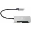 Renkforce RF-PCR-210 externí čtečka paměťových karet USB-C™ (USB 3.2 Gen 1) stříbrná