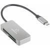 Renkforce RF-PCR-210 externí čtečka paměťových karet USB-C™ (USB 3.2 Gen 1) stříbrná