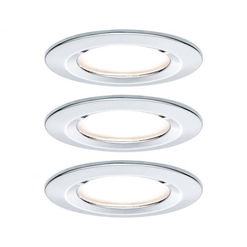 Paulmann Nova vestavné svítidlo do koupelny sada 3 ks 6.5 W chrom (lesklý)