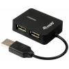 Equip 128952 USB Hub 2 porty USB-A USB 2.0 480 MBit/s černá Equip Life 4 Ports Travel USB Hub - Hub - 4 x USB 2.0