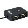 Equip 128952 USB Hub 2 porty USB-A USB 2.0 480 MBit/s černá Equip Life 4 Ports Travel USB Hub - Hub - 4 x USB 2.0