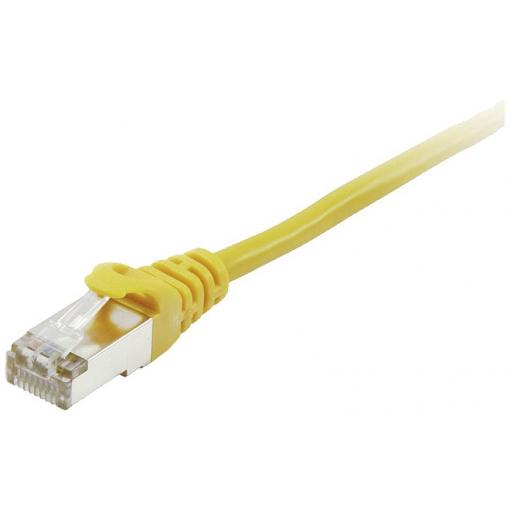 Equip 605567 RJ45 síťové kabely, propojovací kabely CAT 6 S/FTP 0.50 m žlutá pozlacené kontakty 1 ks