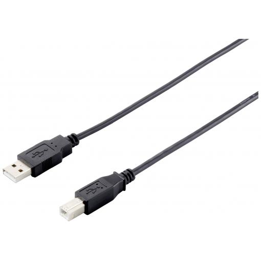 Equip USB kabel USB-A zástrčka, USB-B zástrčka 1.00 m černá 128863