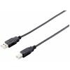 Equip USB kabel USB-A zástrčka, USB-B zástrčka 3.00 m černá 128861