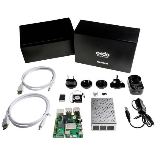 Radxa Starter Kit Rock Pi 4 C+, 6 x, vč. napájecího zdroje, vč. HDMI™ kabelu, vč. pouzdra, Operační paměť 4 GB