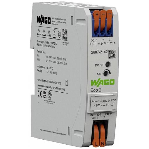 WAGO 2687-2142 napájecí pouzdro 24 V/DC 1.25 A 30 W Obsah 1 ks