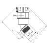 Wiska 10108874 EBF45-29-40-BG šroubový spoj šedá M40 x 1.5 45° 1 ks