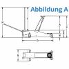 GÜDE GRH2/330 pojízdný zvedák 2 t min./max.výška: 135 - 330 mm