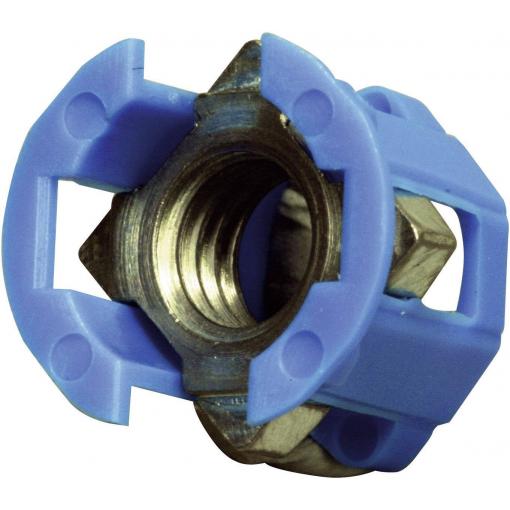 PB Fastener 382-2005 matice v kleci    Tloušťka montážní desky (max.) 3.1 mm  modrá 1 ks