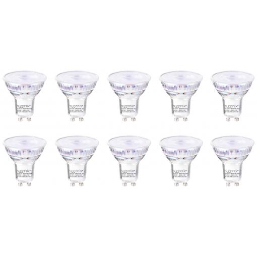 Sygonix SY-5239524 LED Energetická třída (EEK2021) E (A - G) GU10 2.4 W = 35 W teplá bílá (Ø x v) 50 mm x 54 mm nestmívatelné 10 ks