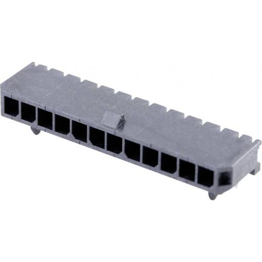 Molex vestavná pinová lišta (standardní) 12, rozteč 3 mm, 436501200, 1 ks Tray