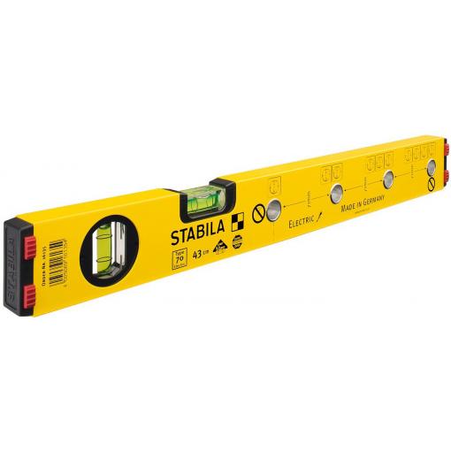 Stabila Type 70 Electric 16135/4 elektrikářská vodováha 43 cm 0.5 mm/m