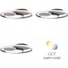 Brilliant G99371/22 Runda LED stropní svítidlo LED pevně vestavěné LED Energetická třída (EEK2021): F (A - G) 51.5 W šedá (matná)