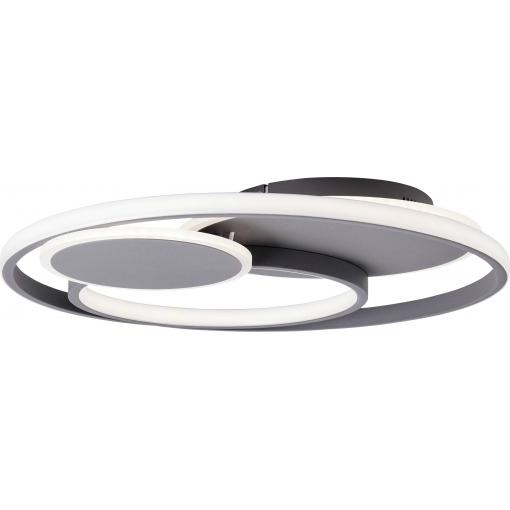 Brilliant G99371/22 Runda LED stropní svítidlo LED pevně vestavěné LED Energetická třída (EEK2021): F (A - G) 51.5 W šedá (matná)