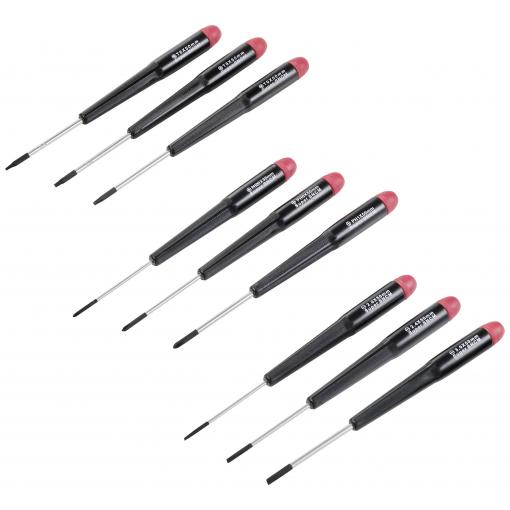 TOOLCRAFT sada šroubováků, plochý, křížový PH, profil T, 9dílná, TO-7850262