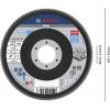 Bosch Accessories 2608607325 X571 vějířovitý brusný kotouč Průměr 115 mm Ø otvoru 22.33 mm Zrnitost 120 ocel 1 ks